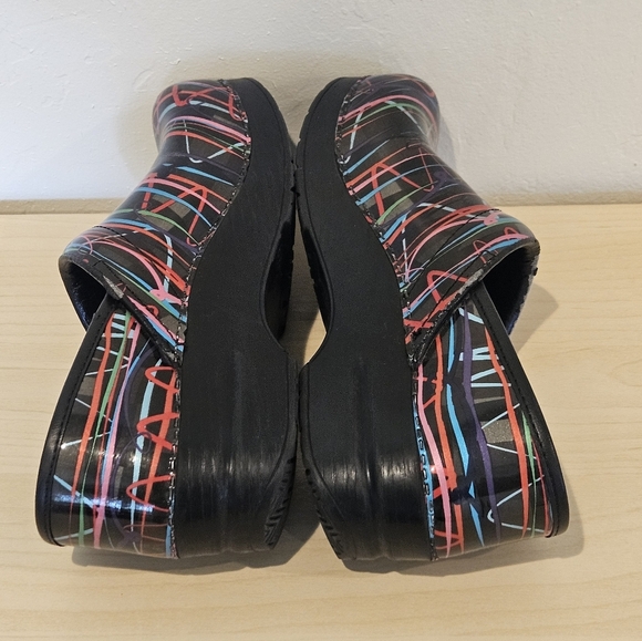 Dansko Women EU 37 US 7 Multicolor Streamer Professional Work Comfort Clogs - Picture 7 of 9